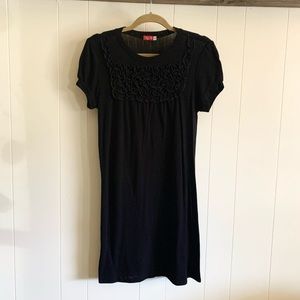 Knit Pull Over Black Dress Size XL